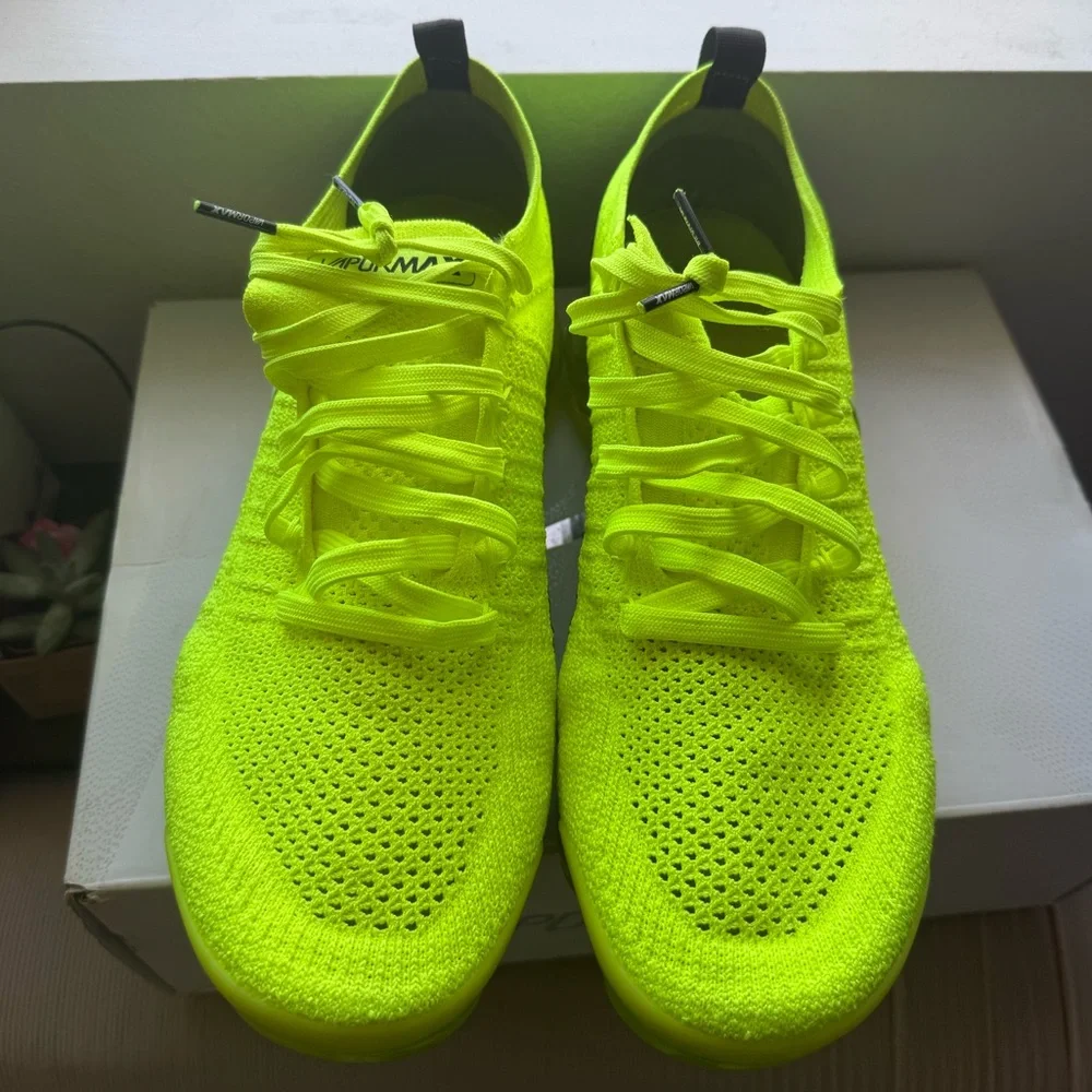 Rare Nike Air Vapor Max Flyknit 2 Volt Aka “Highlighters”🔥🔥🔥🔥🔥🔥 - Picture 6 of 15